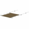 Pisos 2021026262 57 in. PTX Power Shade - Stainless Steel, Tan PI3020581